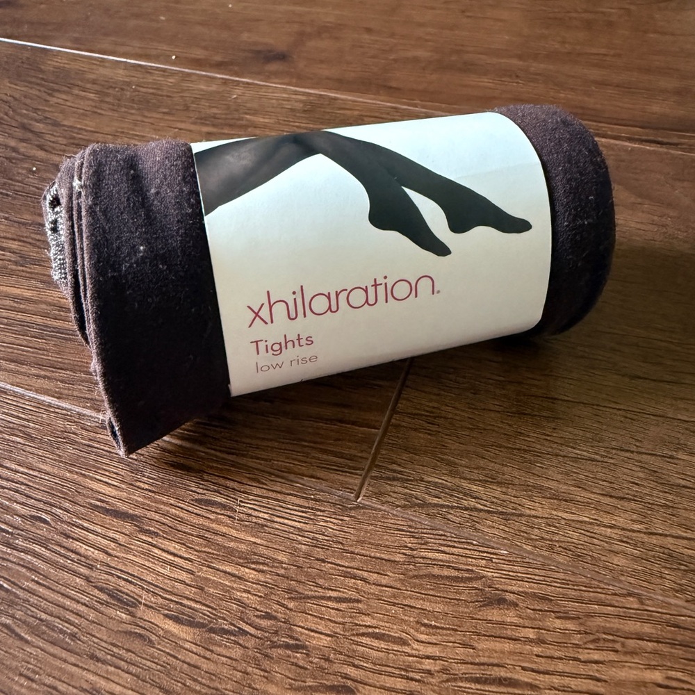 Xhilaration Brown Low-Rise Tights - Dark Brown